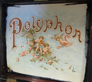 Polyphon Antik Mit 25 Platten Blechplatten Funktionsfähig Musik Weihnachtsmusik Bild