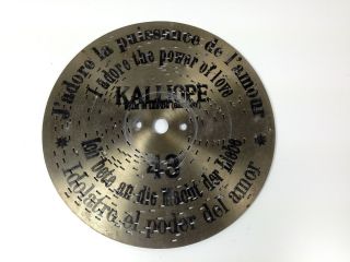 Kalliope D 18 Cm Blechplatte Spieldose Spieluhr Music Box Bild