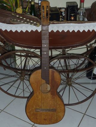 Alte Gitarre Von Willy Richter Zum Restaurieren Bild