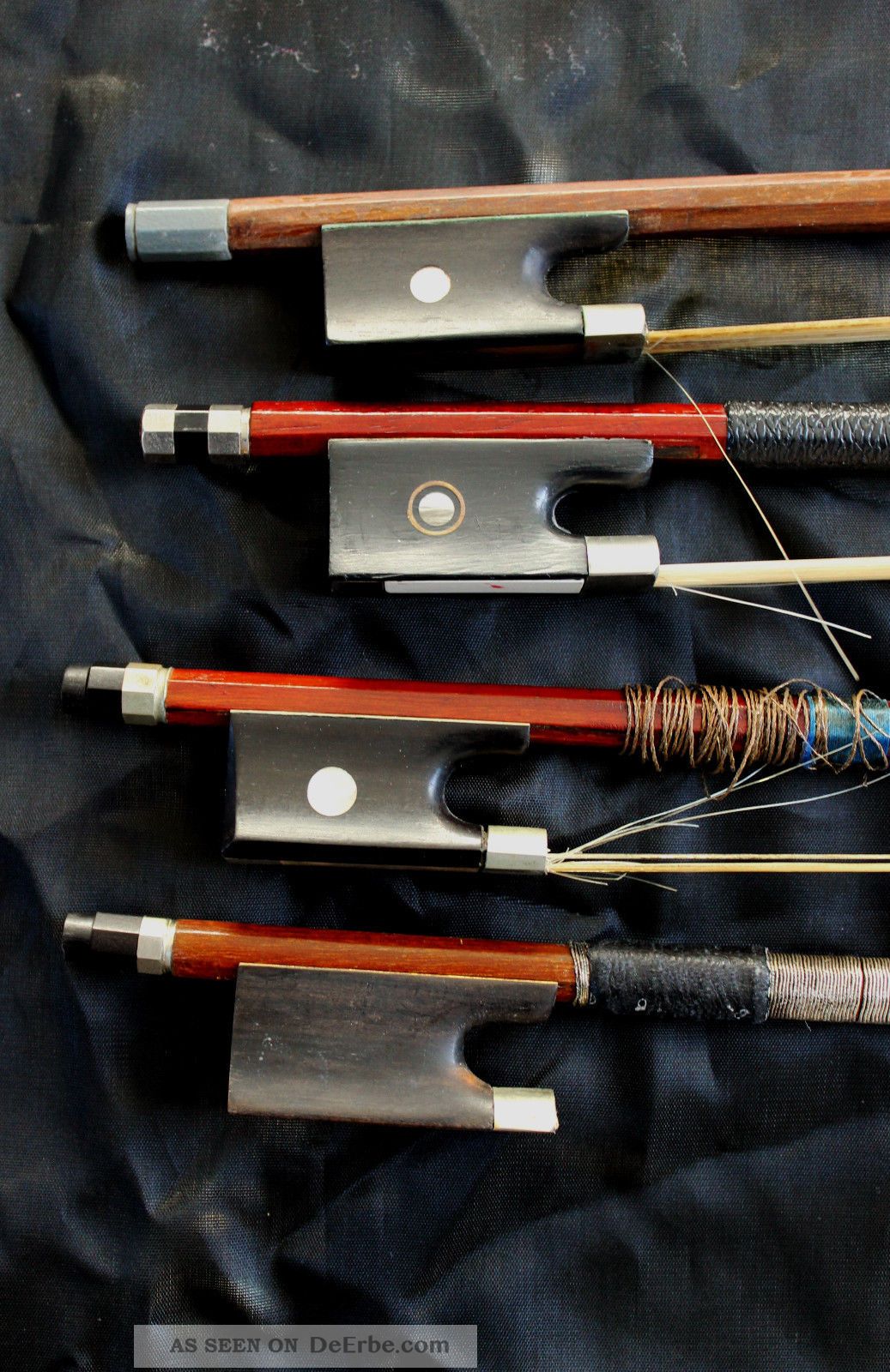 Konvolut 4 Alter Violinen - Bögen Old Bow Nur 3 Tage Saiteninstrumente Bild
