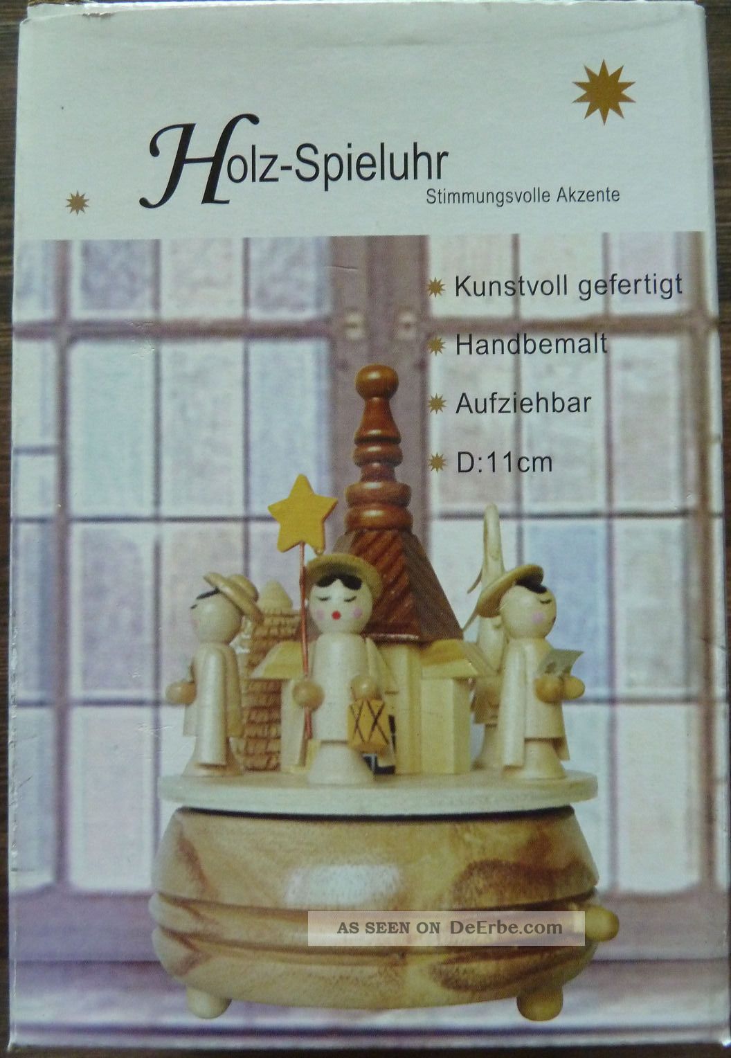 Spieluhr In Herzform – 18 Noten, Transparent, Aufziehbar, Spielt „Lilium“ Aus Elfen Lied