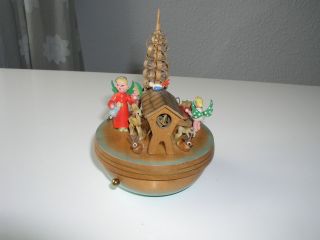Schöne Alte Spieluhr Spieldose Weihnachten Erzgebirge An Bastler Bild