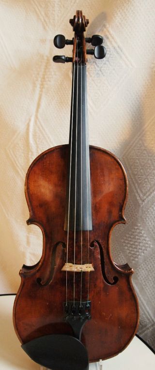 Sehr Alte 4/4 Geige,  Violine Mit Brandmarke Hopf Bild