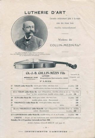 Violine / Viola / Bratsche: Zusammenstellung Aus Alten Katalogen Auf Cd Bild