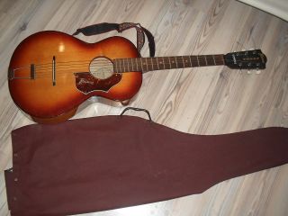 Schöne Framus Gitarre Wandergitarre Mit Tasche 50er/60er Jahre Bild