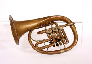 Antikes Horn,  Waldhorn Blechblasinstrument, , , Bild