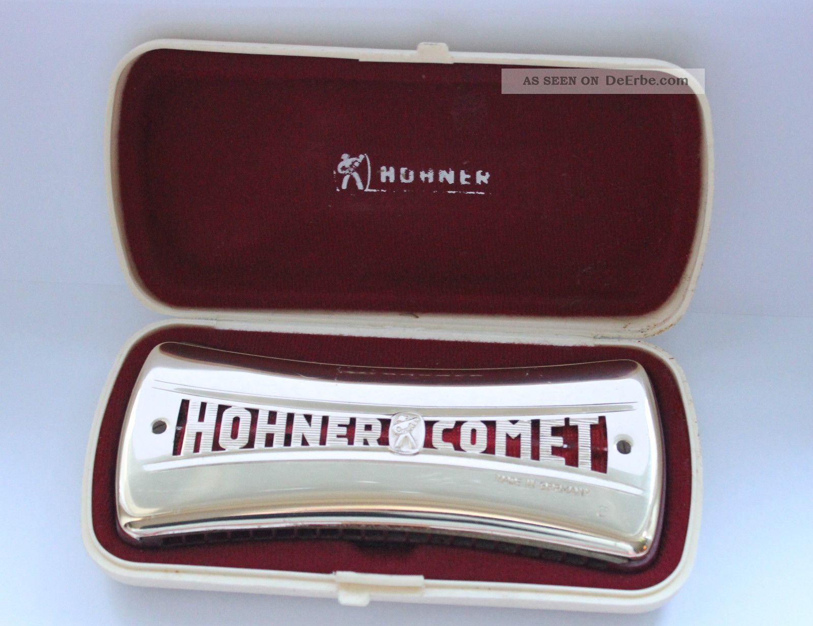 Hohner Comet Mundharmonika Nr.  3427 Mit Etui Blasinstrumente Bild