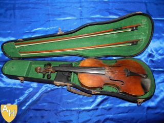 Geige / Violine Mit Koffer,  2 Geigenbögen Uvm.  - Frühes 19.  Jahrhundert - Top Bild