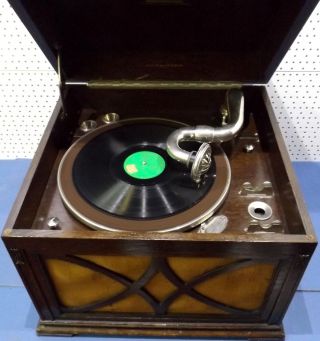 His Master`s Voice - Hmv 130a Tisch/table Grammophone Um 1931 - No.  5 A Soundkopf Bild