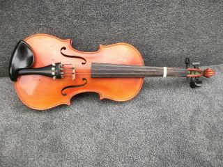 Alte Geige Violine Mit Zettel Antonius Stradivarius Usw.  Mit Koffer Bogen Bild