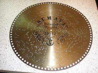 Rar 36 Cm Polyphon Disc For Antique Music Box 73g,  42cg,  48 Leipzig Germany Uhr Bild