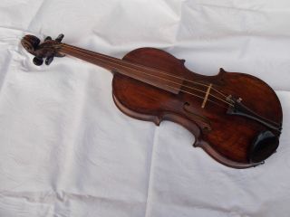 Alte Geige/ Violine Mit Namen Innen Und 1927 Bild