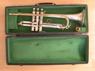 Trompete Julius Keilwerth Made In Germany 50er Jahre Versilbert M.  Koffer U.  Mun Bild