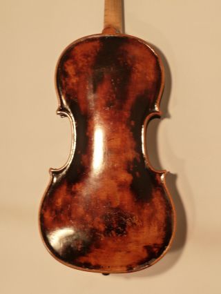 Alte 4/4 Geige/ Violine Old Violin Zettel Carolus Hellmer 1809 Bild