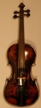 Alte 4/4 Geige/ Violine Old Violin Zettel Carolus Hellmer 1809 Saiteninstrumente Bild 2