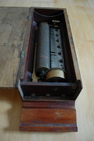 Antike Kalliope Walzenspieluhr Spieldose Um 1880 Musikwalze Spieluhr Antique Box Bild