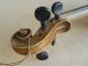 Antike Geige Mit Geflammten Boden,  Mit Geigenkasten Aus Holz Saiteninstrumente Bild 5
