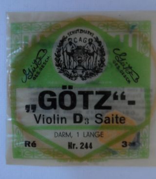 Aber Alte Götz Violin D3 Saite Nr.  244 Bild