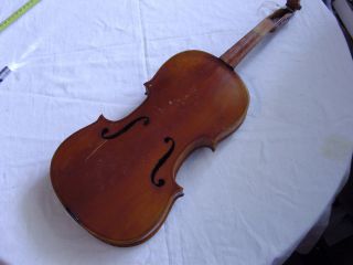Historische Geige Aus Dachbodenfund ; 58 Cm   