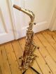 Schönes Altes Conn Saxophon Blasinstrumente Bild 2