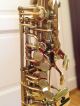 Schönes Altes Conn Saxophon Blasinstrumente Bild 6