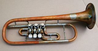 Alte Trompete Im Originalkoffer Bild