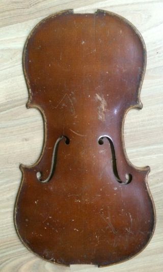 1 X Decke Für Geige Violine Violino Old Violin Geigenbau Um Ca.  1900 Bild