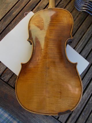 Alte Hopf Geige Violine 3/4 Brandstempel Innen&aussen Bild