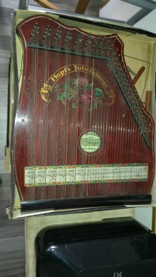 Salon Harfe Solo Zither Hopf ' S Jubelklänge Akordzither Bild