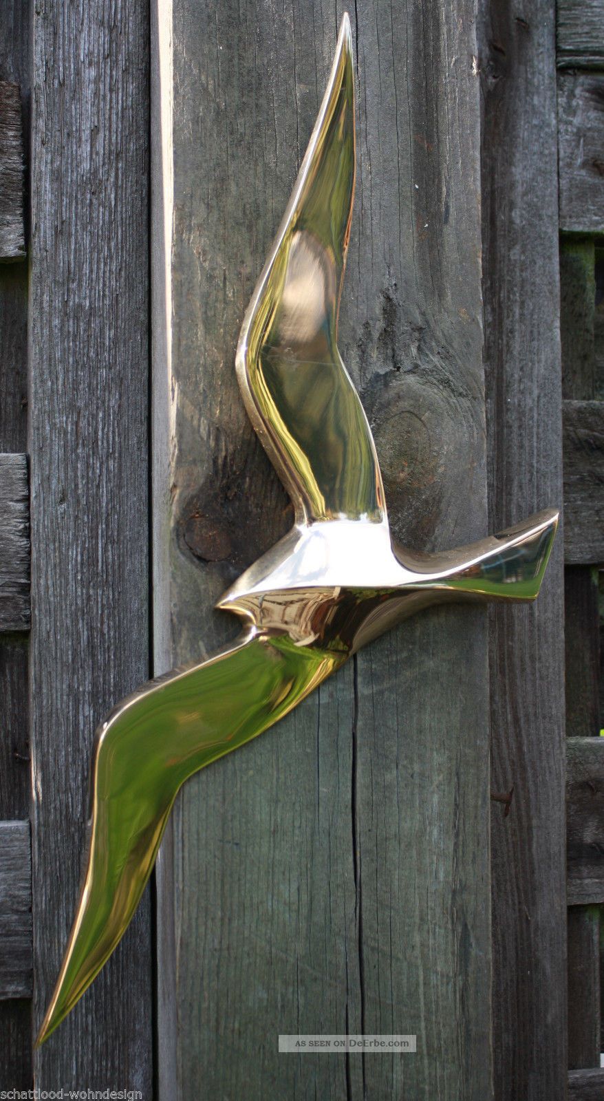 Möwe wanddekoration messing metall wandhänger wandschmuck maritime ... Metall deko für die wand