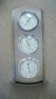 Kombination Barometer - Hygrometer - Thermometer In Metallhalter Technik & Instrumente Bild 2