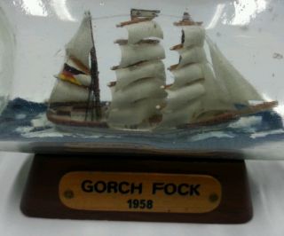Buddelschiff Gorch Fock 1958 Flaschenschiff Bild