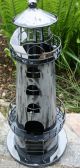 Leuchtturm Silberfarben Teelichthalter Kerzenleuchter Maritime Deko Maritime Dekoration Bild 3