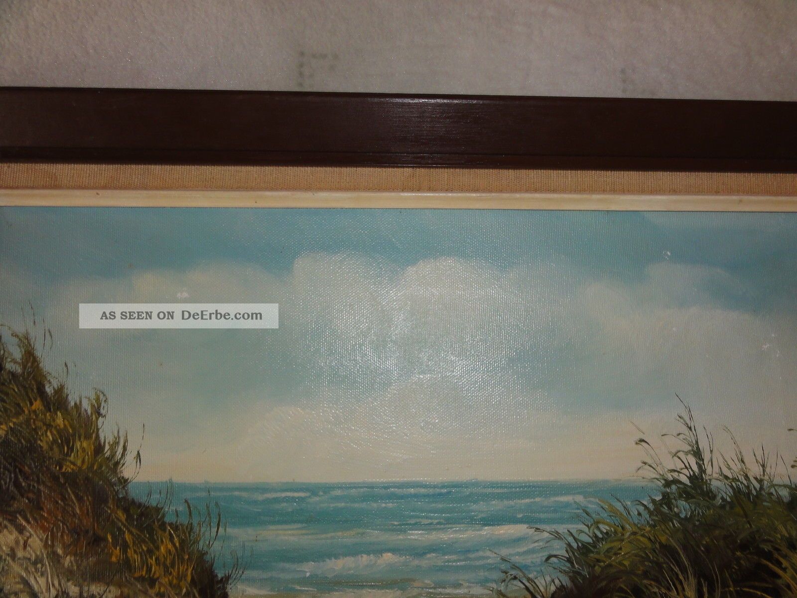 Yihui Arts Ölgemälde Auf Leinwand – Abstrakter Strand & Meer | 28 X 28 Cm, Fertig Zum Aufhängen Mit Keilrahmen
