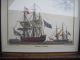 Aus Nachlass : 2 Wunderschöne Kunstdrucke Mit Hist.  Segelschiffen / Hinter Glas Maritime Dekoration Bild 5