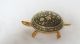 Sehr Schönes Schildkröte Tischklingel Und Empfangsklingel Aus Messing & 24gold Maritime Dekoration Bild 6