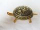 Sehr Schönes Schildkröte Tischklingel Und Empfangsklingel Aus Messing & 24gold Maritime Dekoration Bild 7