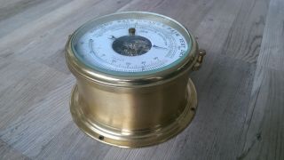 Schatz Schiffsbarometer Barometer Nautik Messing Made In Germany Bild