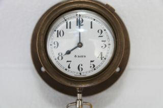 Schiffsuhr,  Glasenuhr,  8 Days / 8 - Tage - Werk,  Um Ca.  1900 Bild