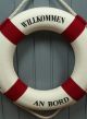 Großer Deko Rettungsring 50cm Rot/weiß Für Die Maritime Dekoration Maritime Dekoration Bild 1