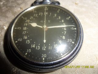 Marine Beobachtungsuhr - Taschenuhr 2 Weltkrieg Von Hamilton Watch Company Usa Bild