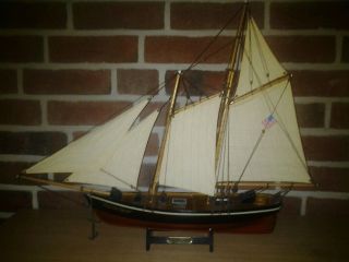 Altes Segelschiff Handarbeit Standmodell Bild