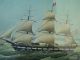 3 Bilder Segelschiffe Windjammer Drucke 50er Jahre Gemälde 1950-1999 Bild 5