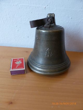 Antike Glocke Mit KlÖppel Messing/kupfer? Mon.  18/19jh. Bild