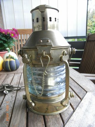 Schiffslampe,  Messinglampe,  Petroleumlampe,  Prismalampe Bild