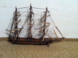 Altes Modellschiff,  Segelschiff,  Dekoschiff Antik?? Fragata Espanola ;ano;1780 Bild