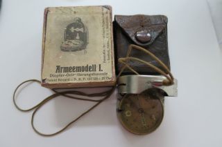 Alter Armeekompass - Bezard 1906 Mit Schachtel Und Lederetui Bild