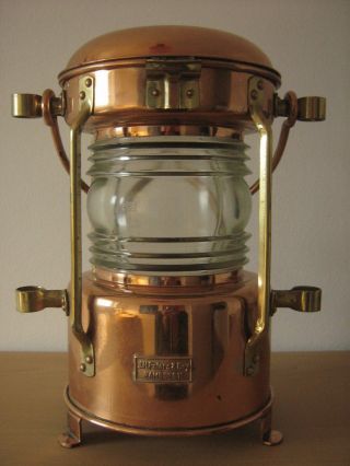 Schiffslampe,  Ankerlampe,  Kupferlaterne J.  H.  Peters & Bey Bild