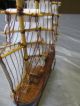 Schiffsmodell Aus Holz Und Leinen,  3 Master Belem,  Breite Ca 19 Cm Maritime Dekoration Bild 3