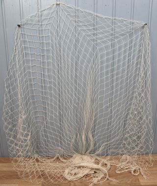 Deko Fischernetz ca 1,2 x 2,5m beige mit 7 Schwimmern Maritim